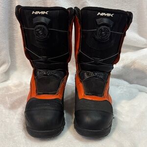 HMK Voyager Boa Men's Black and Orange Adventure Boots